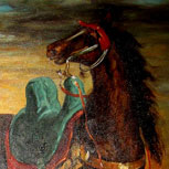 Arab saddling a horse - Eugene Delacroix - part 1